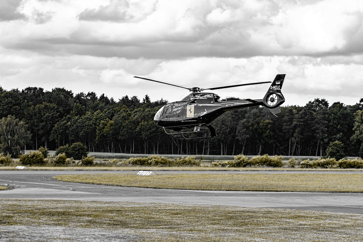 Helicopter transfer Tivat heliport Montenegro